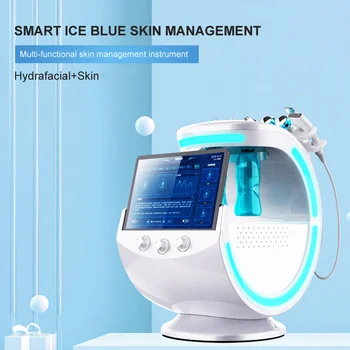 Ice Blue Magic Mirror Bőr Analyzer Oxygene Hydrafacial Gép Professzionális Ultrahang Bőrápolás A Krioterápia Mikrodermabrázió