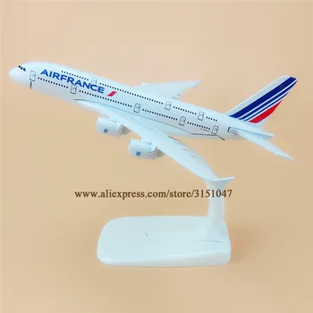 16cm Air FRANCE AIRFRANCE A380-as Airbus 380 Airways Légitársaság Fém Ötvözet Repülőgép Modellt, Fröccsöntött Repülőgép