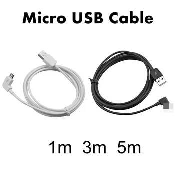 1M/3M/5M 90 Fokos Micro USB Kábel-Gyors Töltés Samsung Xiaomi Mobil Telefont USB-Kábel Felelős Microusb Adat Kábel