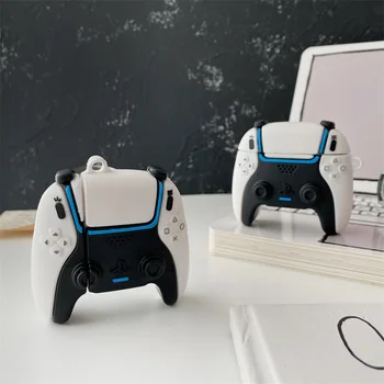 3D GamePad Stílus Fülhallgató Fedezni Airpods Pro Vezérlő Fejhallgató Védő Töltés tok Air Pod-2 Fedél Érdekesség