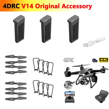 4DRC V14 4D-V14 RC Mini Drón Eredeti Tartozék 3,7 V 1600mAh Akkumulátor Propeller Maple Leaf Penge Őr USB-Kábel Kábel Alkatrészek