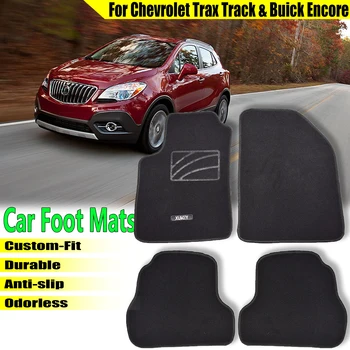 4x Autó Szőnyeg Nylon Láb Szőnyeg csúszásgátló Szőnyegek A Chevrolet Trax Tracker A Buick Encore Auto Tartozékok 2013 2014 2015