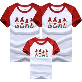 A karácsonyi Családi Egyforma Ruhát Apa Anya Gyerekek T-shirt Karácsonyi Családi Rajzfilm Nézd, Atyám Fia, Anya-Lánya Ruháit