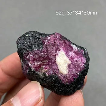 A legjobb! 100% - ban természetes Mianmar Fluoreszkáló Ruby kemény ásványi kövek, kristályok, gyógyító kristályok, drágakövek kvarc
