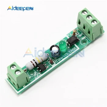 AC 220V Optocoupler Elszigeteltség Modul Feszültség Érzékeli Testület Adaptív 3-5V PLC 1Bit 1 Csatorna