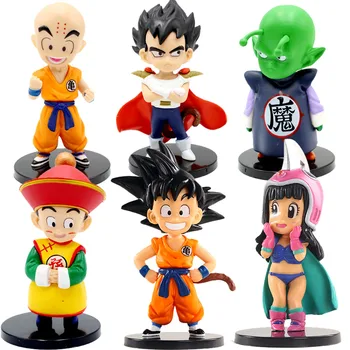 Anime Dragon Ball Adatok Nap Goku Vegeta Bulma akciófigura Q Verzió PVC Dísz Gyűjtemény Rajzfilm Aranyos Aranyos Gyerek, Játék, Ajándék