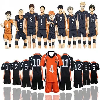 Anime Haikyuu Cosplay Jelmez Karasuno középiskolai Röplabda Club Egységes Cosplay Jelmezes Szülinapi Ajándékok Sportruházat egységes