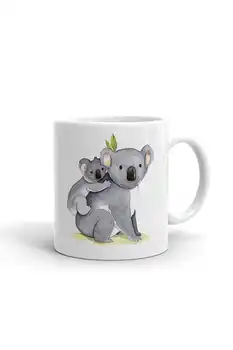 Aranyos Koala Kerámia Bögre, Csésze, Porcelán Bögre Kávé, Tea Csésze Forró Italok Ajándék Elemek