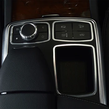 Autó stílus jármű belső matricák belső vezérlőpult középkonzol fedél Automatikus Trim Mercedes benz GLE ML W166 GL GLS