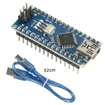 Az Arduino Nano Mini USB-A Bootloader Kompatibilis Nano 3.0 Vezérlő V3.0 CH340 USB Driver 16Mhz ATMEGA328P Modul Igazgatóság