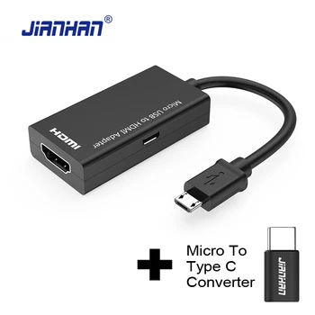 C típus Micro USB-HDMI Adaptert, MHL Átalakító TV Monitor 1080P HD HDMI Audio Video Kábel Samsung HUAWEI Xiaomi
