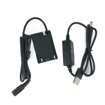 DR-E6 Dummy Akkumulátor + USB Adapter, töltőkábel Canon 7D, 5D Mark IV III II 80D 70D Kamera Power Bank, mint ACK-E6 LP-E6 E6