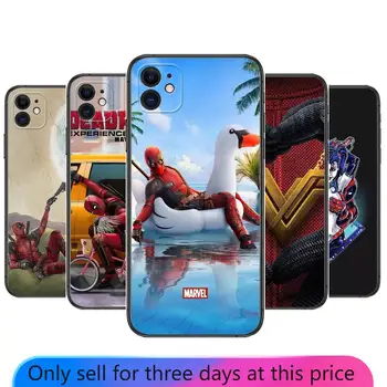 Deadpool Marvel férfi Telefon Esetekben iphone 13 Pro Max esetben 12 11 Pro Max 8 PLUSZ 7PLUS 6-OS XR X XS 6 mini se mobil
