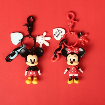 Disney Mickey Egér Minne Egér Anime Rajzfilm Ábra Baba Aranyos Mickey Minine Rajzfilm Kulcstartó Játékok Medál Gyerekek, Gyerekek Ajándék