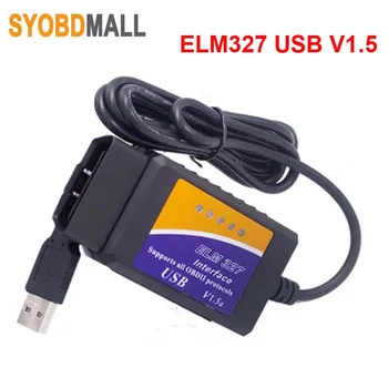 ELM327 OBD2 Szkenner elm 327 USB-v1.5 a Bluetooth-kompatibilis Kód Olvasó Automatikus Diagnosztikai Lapolvasó Eszköz Készült a Forscan Autóipari