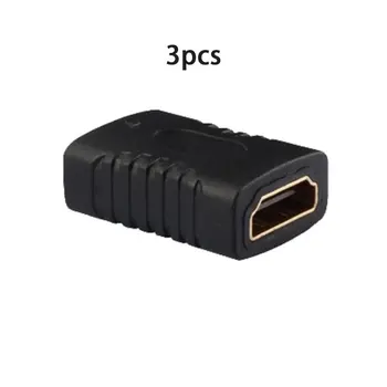 HDMI-kompatibilis női egyenes adapter kábel női fekete, HDMI-kompatibilis adapter