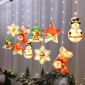 Karácsonyi Fény Díszek Lógnak LED karácsonyfa lakberendezés Vízálló Medál Karácsonyi Dekoráció Otthon