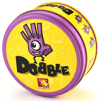 Klasszikus Dobble 55 Helyszínen Dobble Helyszínen kártyajáték, Játék, Vas Doboz port Kempingezni Hip Gyerekek társasjáték Ajándék Alapvető angol Verzió