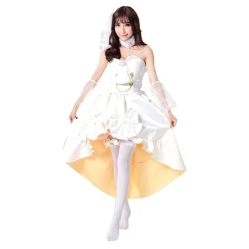 LoveLive Minami Kotori Tojo Nozomi Nishikino Maki Hoshizora Rin Koizumi Hanayo cosplay jelmez Esküvői ruha