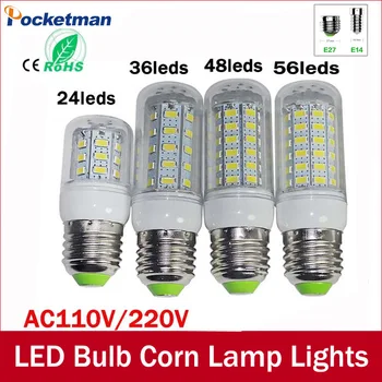Magas Lumen 220v Lampada LED Lámpa E27 SMD 5730 20W 15W 12W 18W 7W 24/36/48/56/69 Led lamparas led Izzó spotlight
