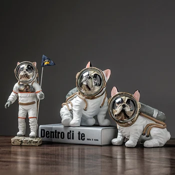 Morden Gyanta kézműves Kreatív Űrhajós Dísz Aranyos Figurák & Miniatúrák Új Iroda Berendezése Cikkek esküvői lakberendezés