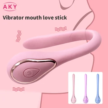 Női Erotikus Orális Szex Vibrátor Hajlítható Stick Maszturbátor Csikló G-pont Stimuláció Vagina Masszírozó Szex Játék, Felnőtt Nő
