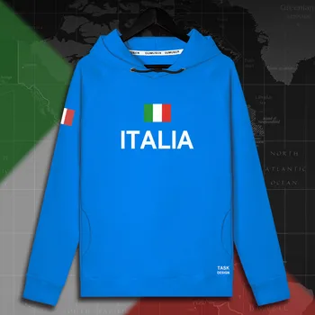 Olaszország Italia olasz ITA férfi kapucnis pullovers férfi kapucnis felső pulóver új streetwear ruházat, Sportruházat melegítőben nemzet zászló