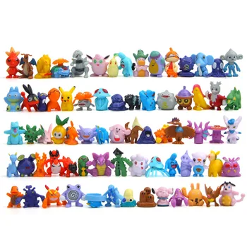 Pokemons 144 Db Pikachu akciófigura Gyerek Játékok, Születésnapi, Karácsonyi Ajándékok, 2-3 Cm-es, Mini Monster Figurát a Gyerekek