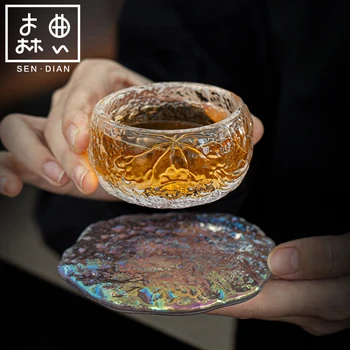 SENDIAN Magas Hőmérsékletű Ellenálló, Megvastagodott Üveg Japán Kung Fu Kézzel készített Tea Csésze 2021 Új Office Home Teás Készlet Tartozékok