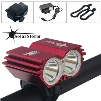 SolarStorm 5000 Lumen XML-T6 LED Kerékpár Lámpa Bicikli Lámpa Lámpa + Akkumulátor & Töltő Ingyenes Szállítás