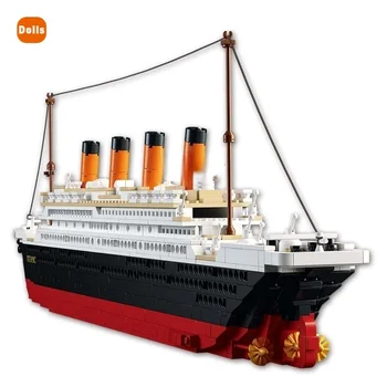 Titanical RMS Tengerjáró Hajót, Városi Modell épületszerkezetek 3D-s Blokkok Oktatási Adatok Diy Játékok Hobbija a Gyermekek Tégla