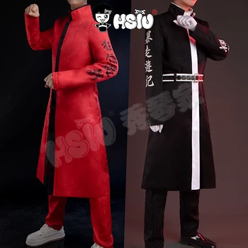 Tokió Revengers cosplay ruha Kurokawa Izana Rindo Haitani Cosplay Jelmez HSIU Árok Nyomtatás, Hímzés, Piros, Fekete Unifor