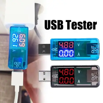 USB 2.0 színes LCD Aktuális Feszültség Kapacitás Teszter Power Bank töltésjelző USB Teszter