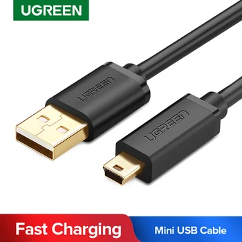 Ugreen Mini USB Kábel Mini USB-USB Gyorsan Adatok Töltő Kábel Mobiltelefon, MP3 MP4 Lejátszó, Digitális Fényképezőgép, HDD Mini USB