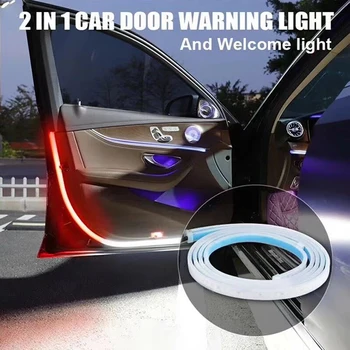 Univerzális Biztonsági Vaku Autó Nyitó Ajtó LED Villogó Figyelmeztető Lámpa Mágneses Érzékelő Anti-collision Parkolás Lámpa Autó Stílus