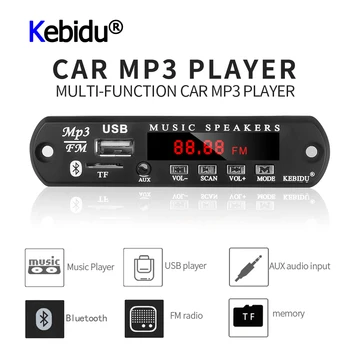 V19 Vezeték nélküli Bluetooth-5V-12V-os MP3 WMA Dekóder Testület Audio Modul USB-TF Rádió Autó