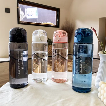 Víz üveg sport 780ml Hordozható Műanyag vizes Palackot a Tea Bögre Szabadtéri Sport Kemping Kellékek Kávé Konyhai Eszközök