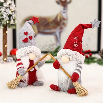 Zollor Karácsonyi Dekoráció Kreatív Venni a seprű Pár Baba Arctalan Baba Bolt Ablak Lakberendezési Dekorációs Kellékek