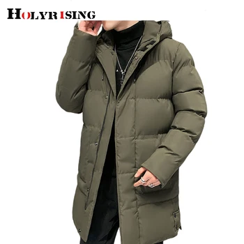 férfi télikabát koreai куртка мужская vastag kapucnis kabát túlméretes 8xl kabátok téli cipzár outwear pamut, bélelt ruha 19732