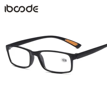 iboode Ultrakönnyű Anti-fáradtság Olvasó Szemüveg Férfiak Nők Teljes Keret, víztiszta Lencse Optikai Látvány Számítógép Goggle +1.0 +4.0