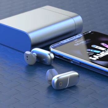 Új Vezeték nélküli c Típusú Fejhallgató Bluetooth Fülhallgató Ujjlenyomat-Touch Vezérlés Vízálló Fülhallgató 5000mAh Teljesítmény Bank Xiaomi
