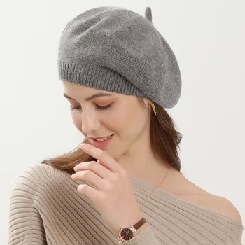 Új nyúlszőr sapka kalap női őszi-téli szabadtéri meleg kötött sapka hideg vad kalap