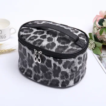új divat leopárd PU smink táska alkalmi nyomtatás nők kozmetikai táska esetekben utazás Szervező mossa smink szépség táska